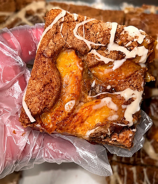 Peach Cobbler Bars