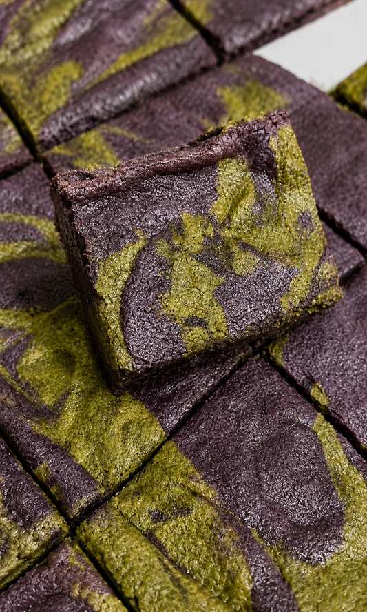 UBE MATCHA COOKIE BARS