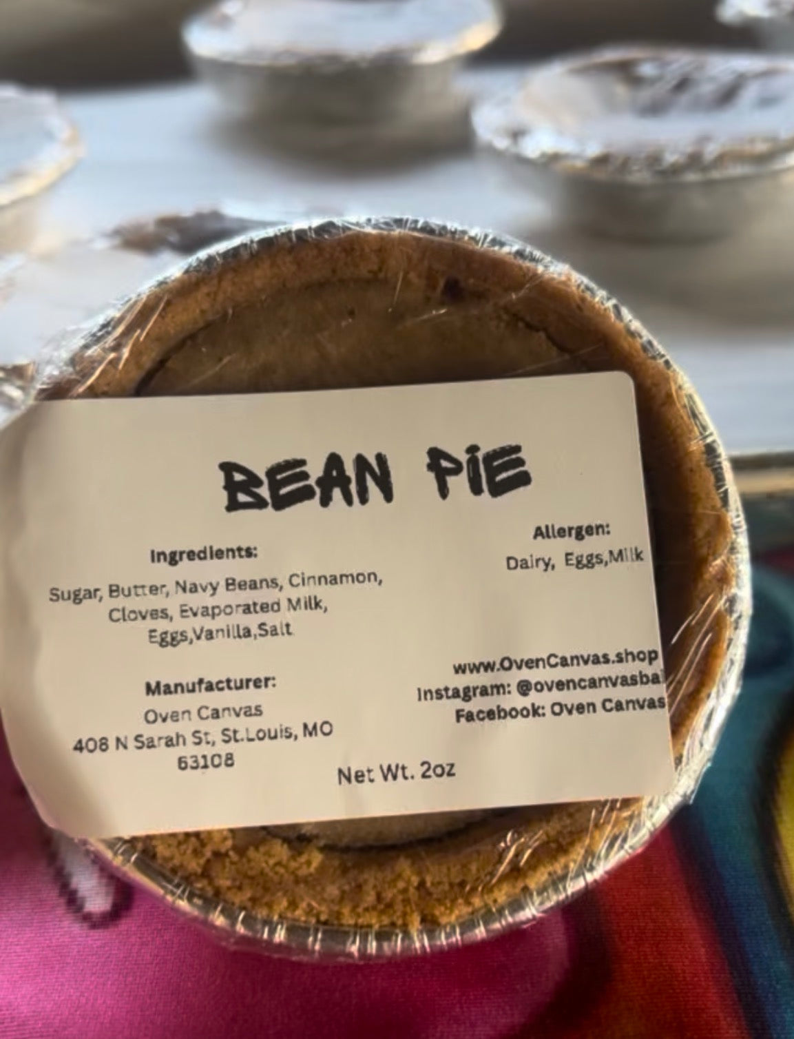 MINI BEAN PIE (4inch)